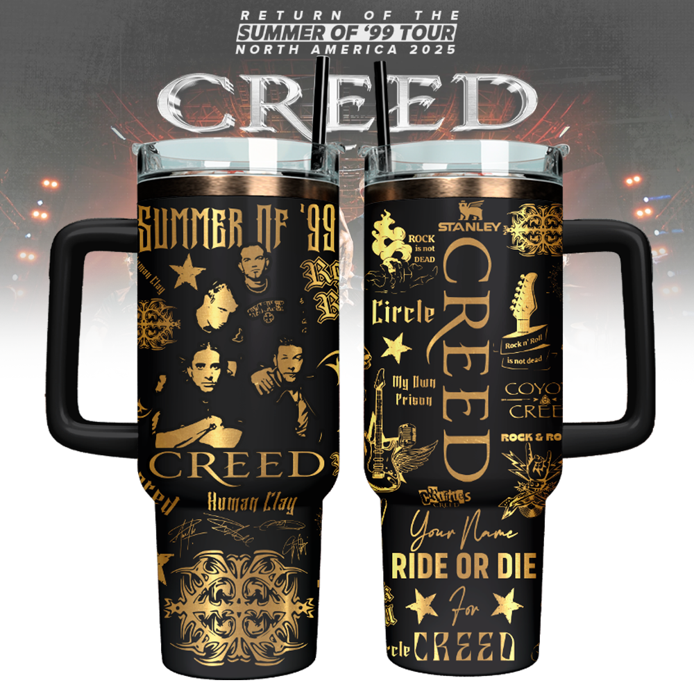 Creed Band Custom Stanley Cup 40 oz 30 oz Tumbler With HandleTVC2301134
