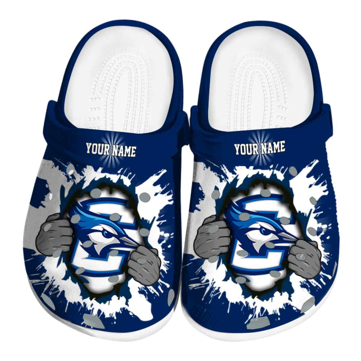 Creighton Bluejays NCAA Sport Crocs Crocband Clogs Shoes Comfortable For Men Women and Kids