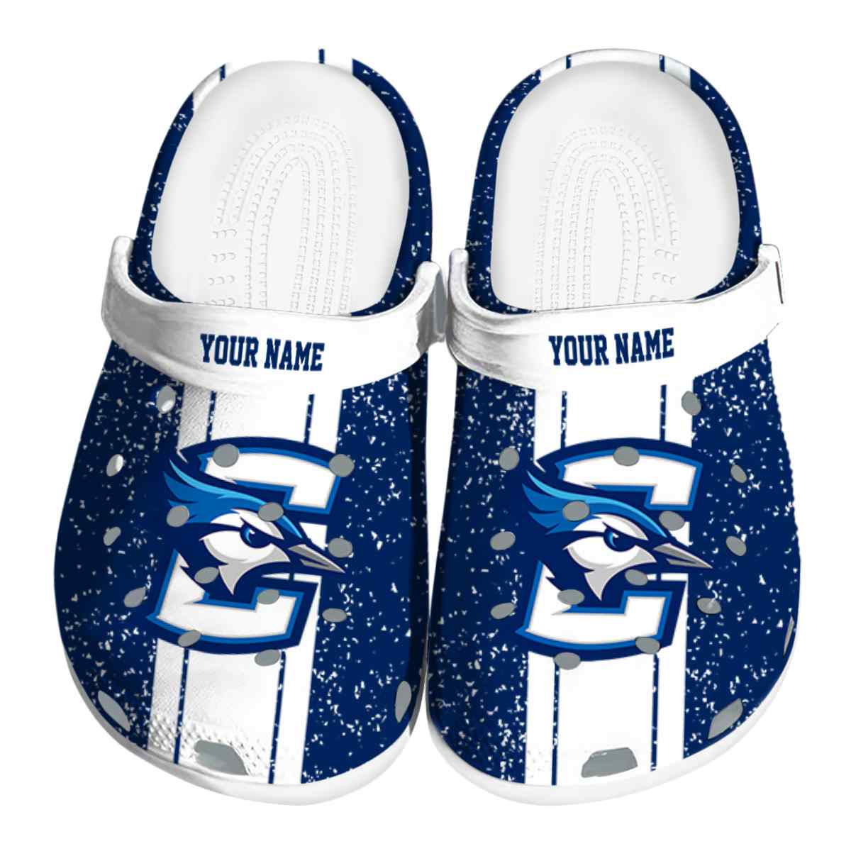 Creighton Bluejays NCAA Sport Crocs Crocband Clogs Shoes Comfortable For Men Women and Kids