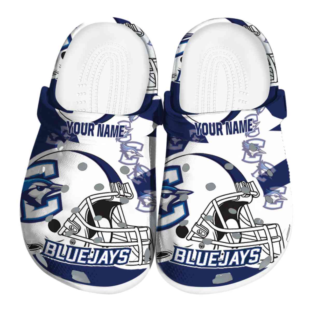 Creighton Bluejays NCAA Sport Crocs Crocband Clogs Shoes Comfortable For Men Women and Kids