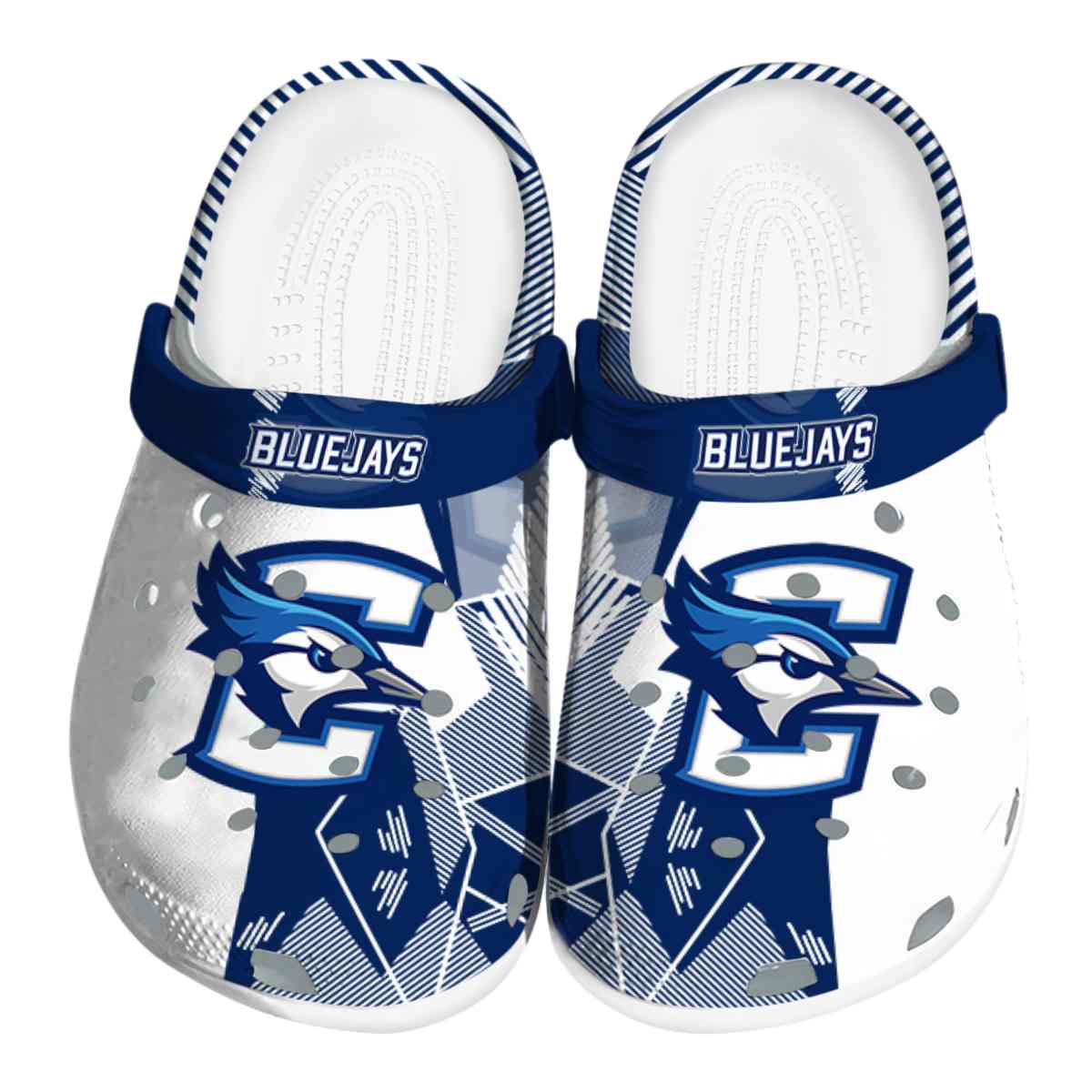 Creighton Bluejays NCAA Sport Crocs Crocband Clogs Shoes Comfortable For Men Women and Kids