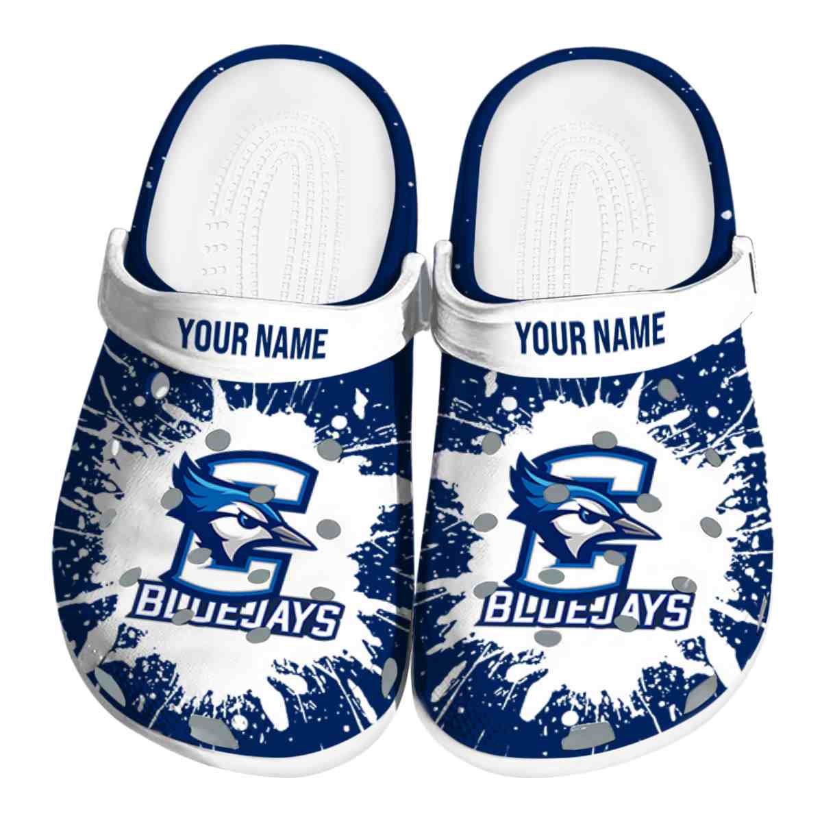 Creighton Bluejays NCAA Sport Crocs Crocband Clogs Shoes Comfortable For Men Women and Kids