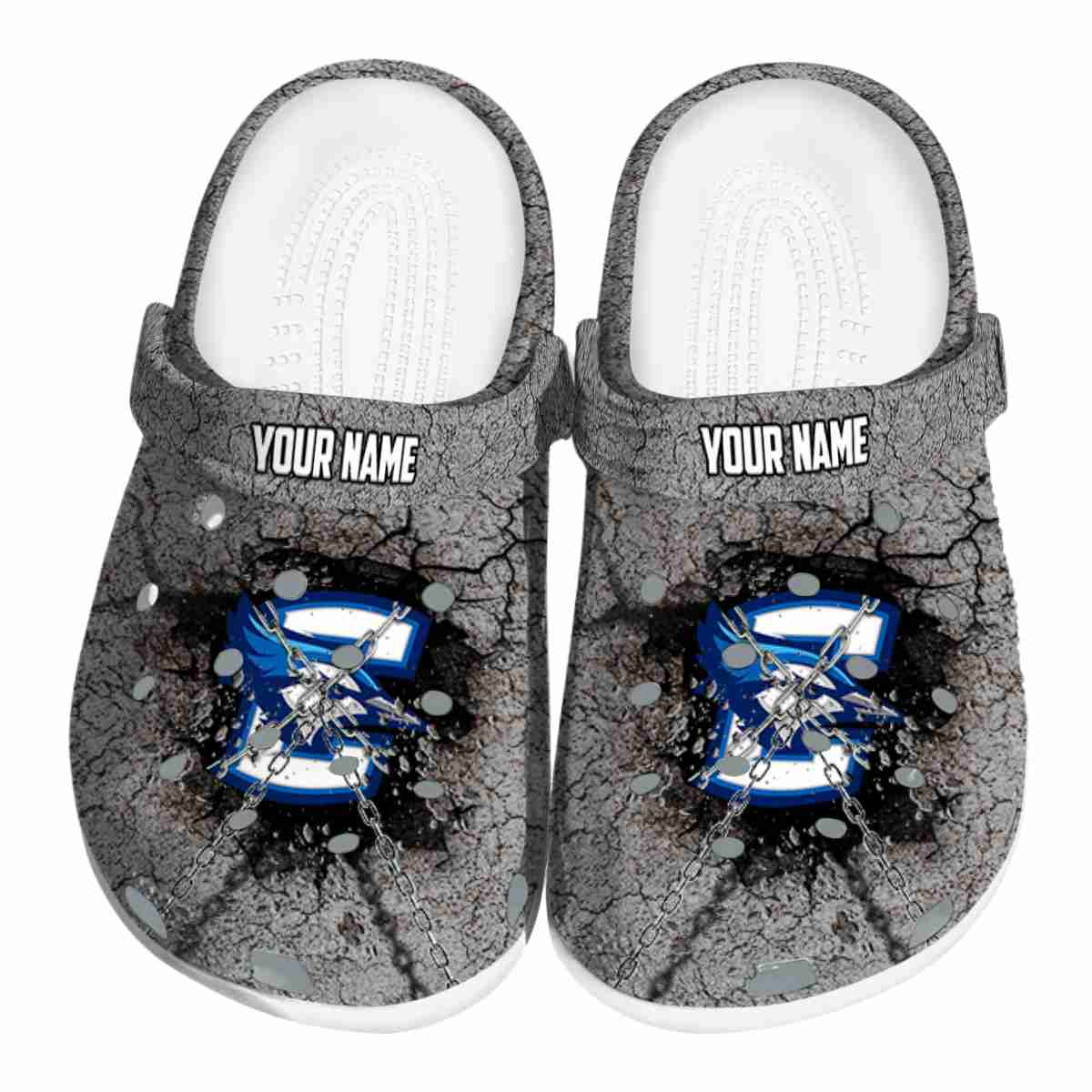 Creighton Bluejays NCAA Sport Crocs Crocband Clogs Shoes Comfortable For Men Women and Kids