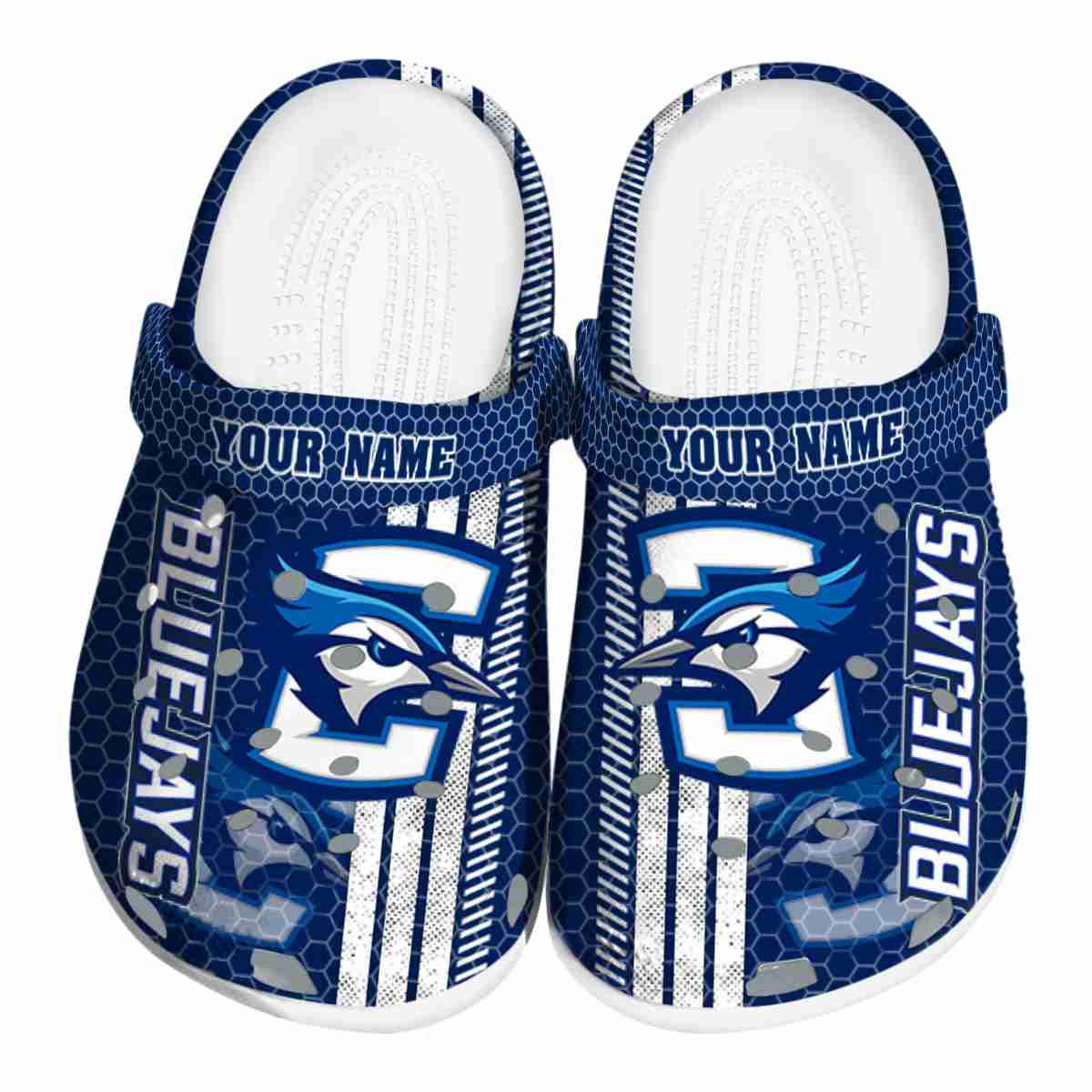 Creighton Bluejays NCAA Sport Crocs Crocband Clogs Shoes Comfortable For Men Women and Kids