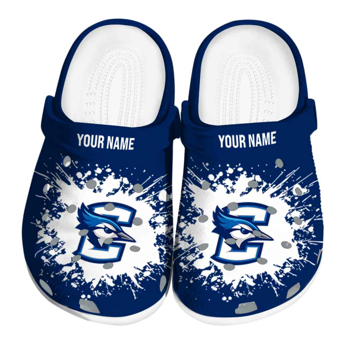 Creighton Bluejays NCAA Sport Crocs Crocband Clogs Shoes Comfortable For Men Women and Kids