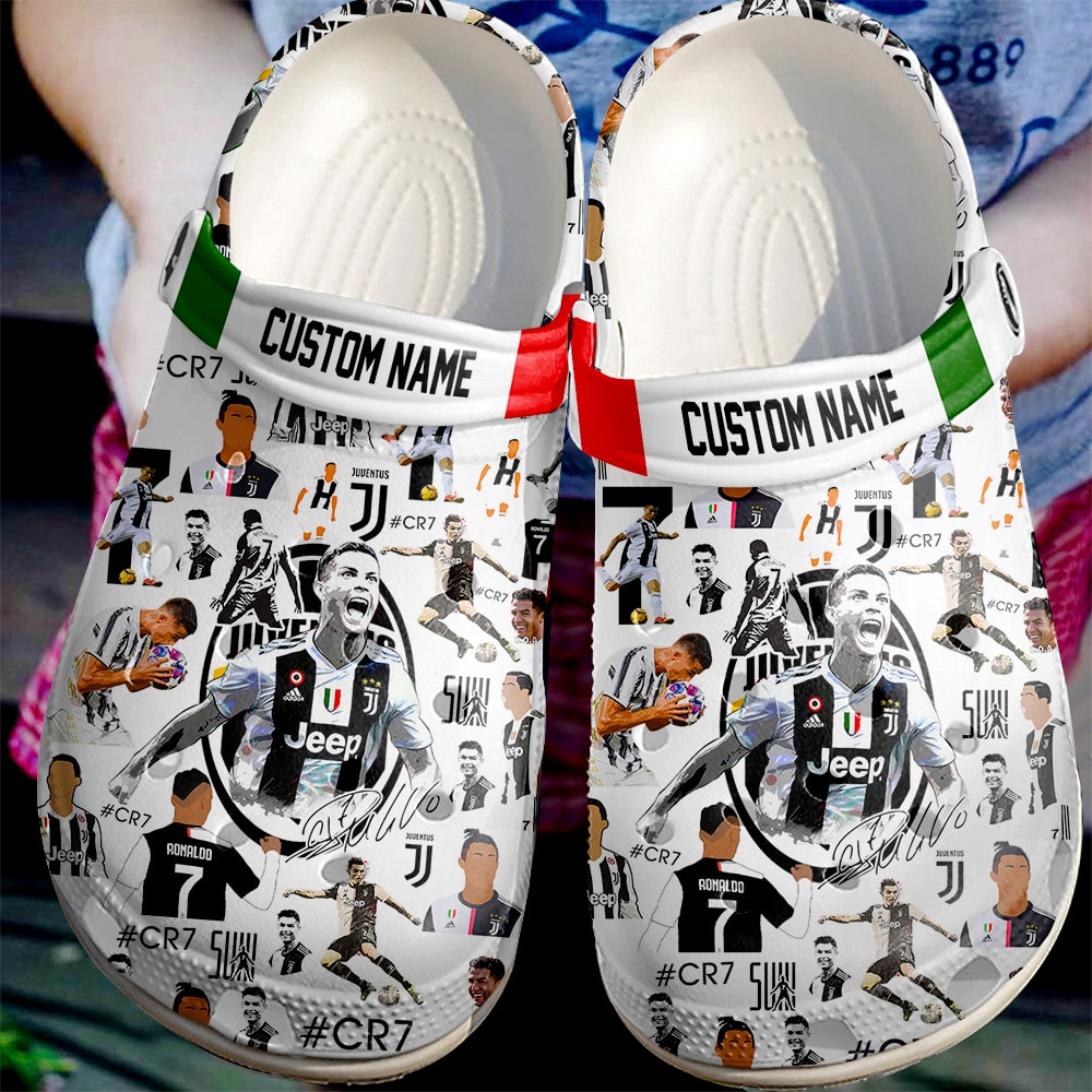 Cristiano Ronaldo CR7 Crocs Crocband Clogs Shoes Comfortable For Men Women and Kids