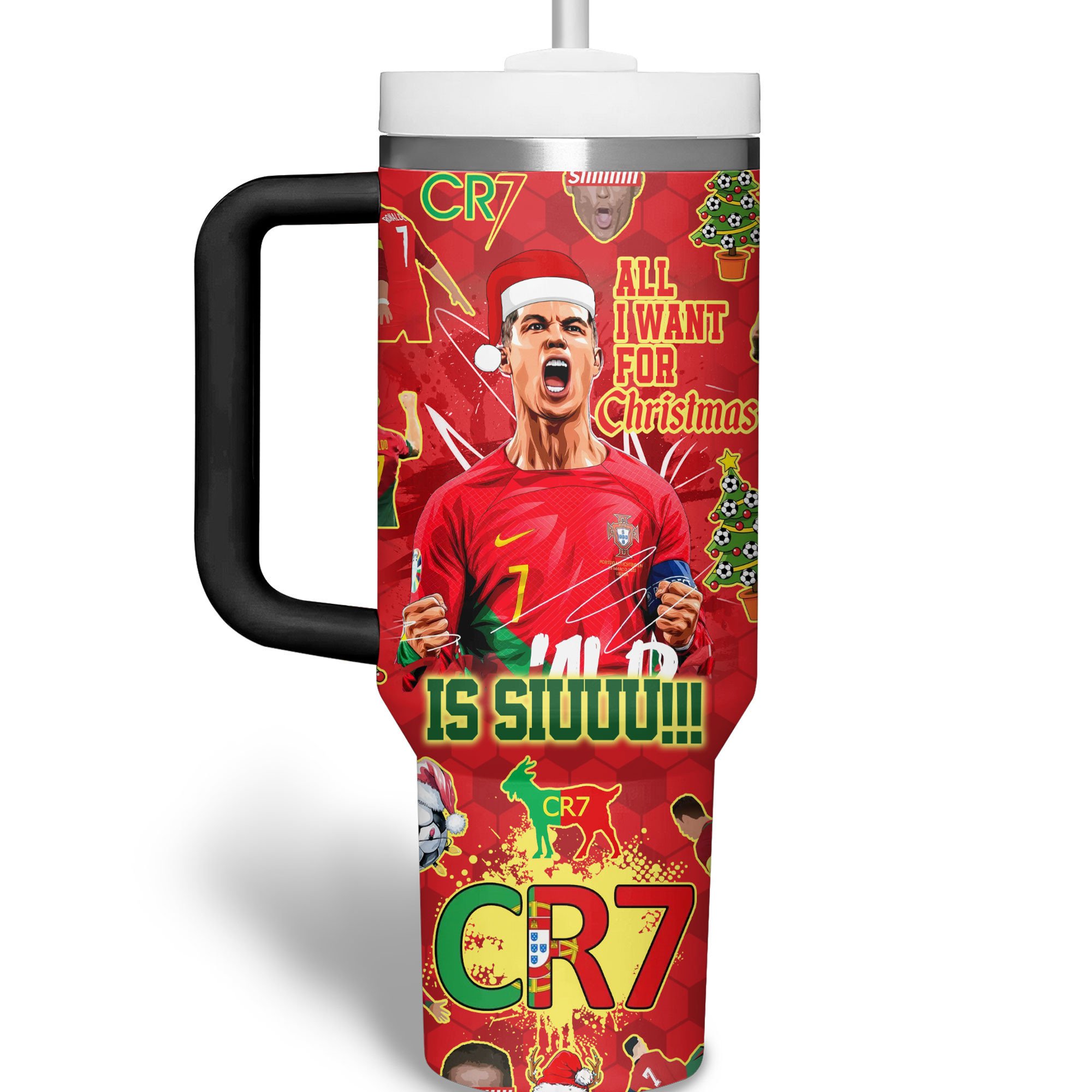 Cristiano Ronaldo Sports Custom Stanley Cup 40 oz 30 oz Tumbler With HandleTVC2301278 - Image 3