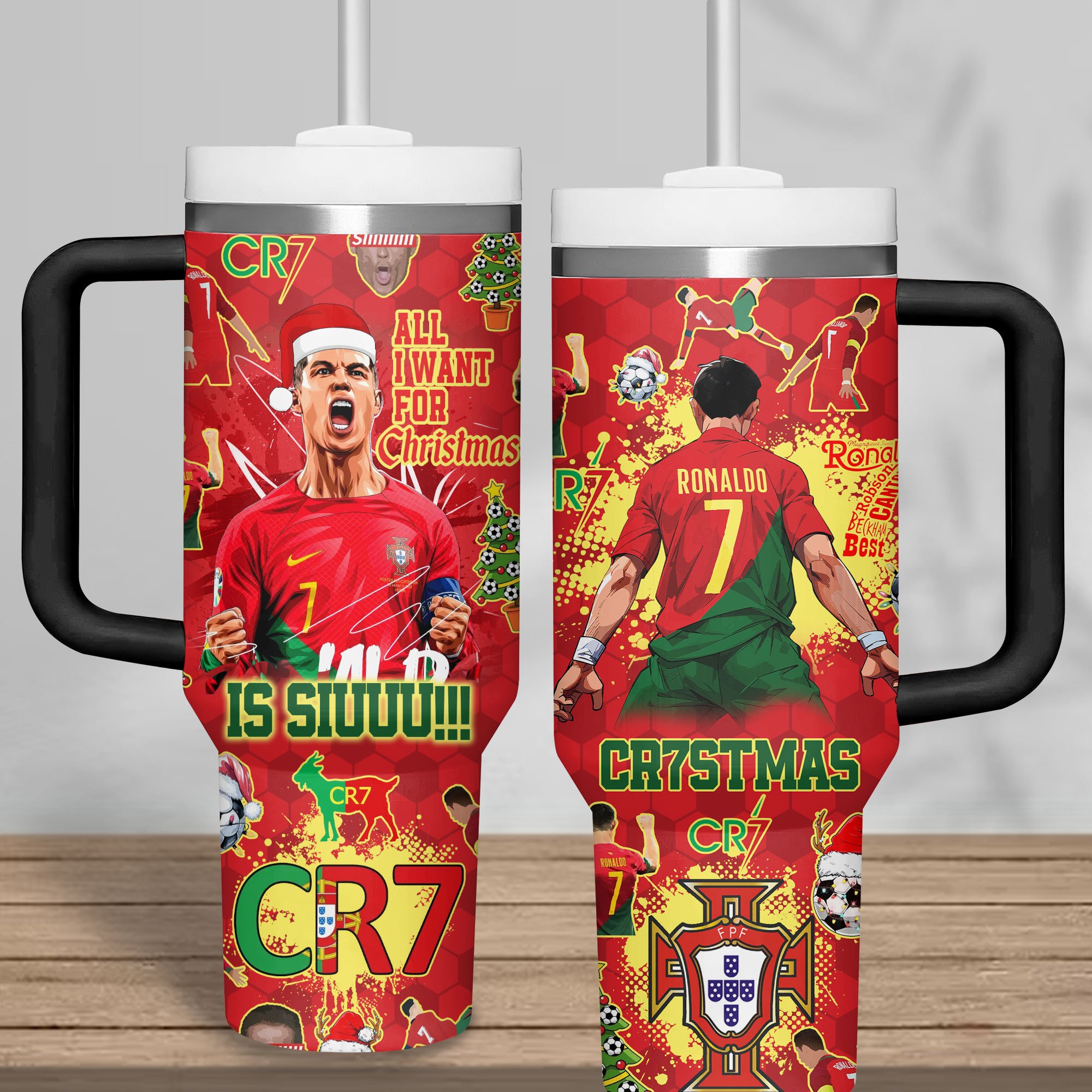 Cristiano Ronaldo Sports Custom Stanley Cup 40 oz 30 oz Tumbler With HandleTVC2301278