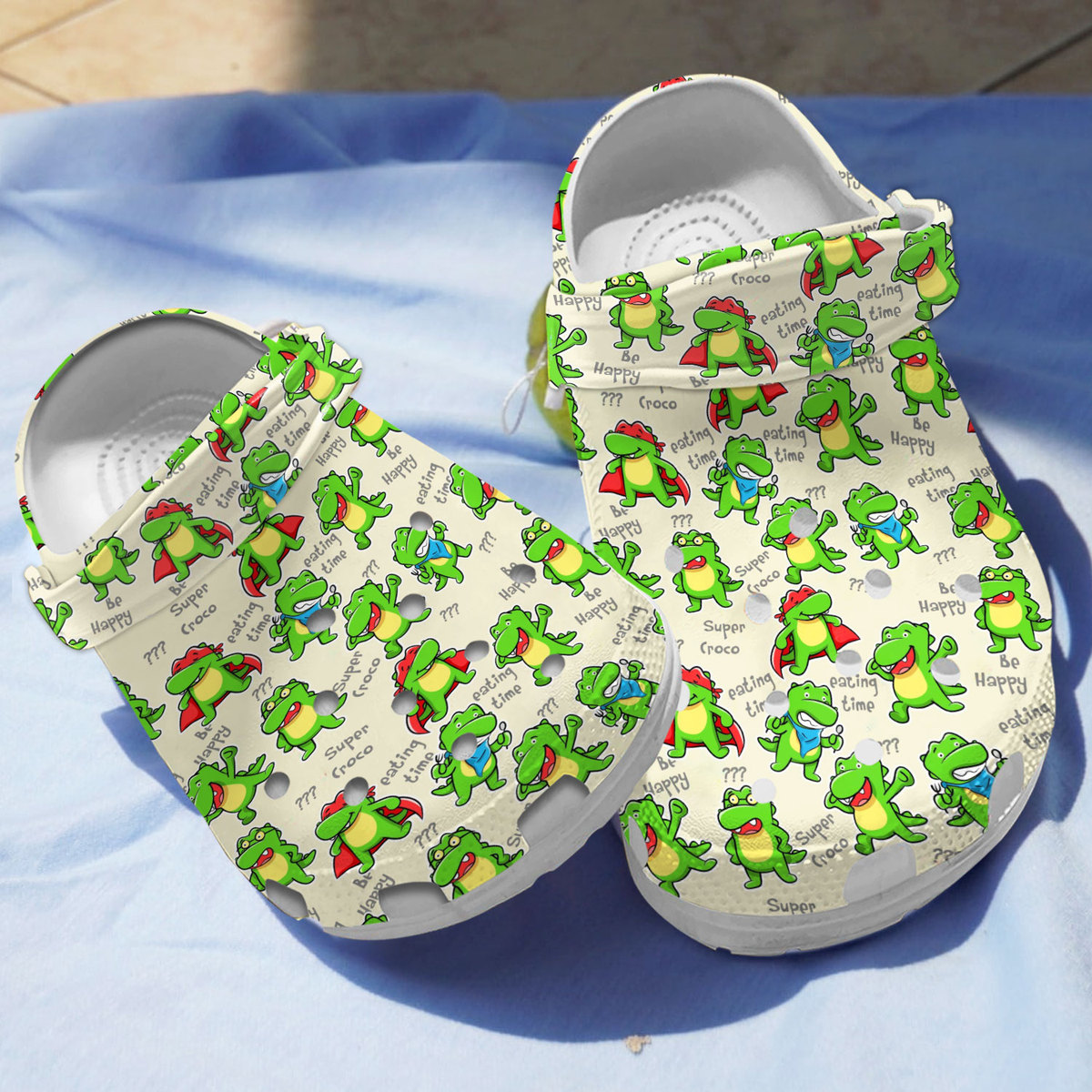 Crocodile Animal Crocs Crocband Clogs Shoes Comfortable For Men Women and Kids