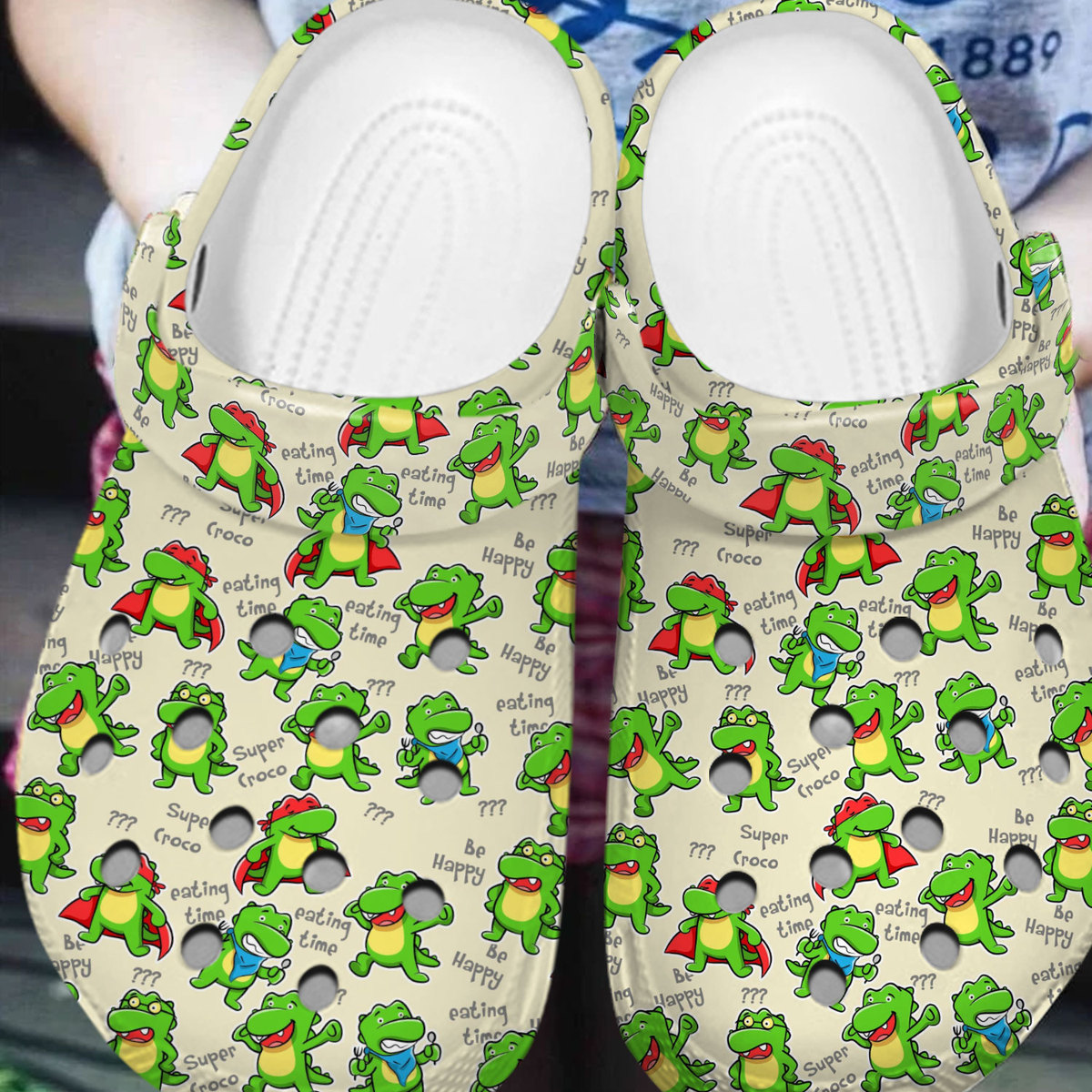 Crocodile Animal Crocs Crocband Clogs Shoes Comfortable For Men Women and Kids - Image 3