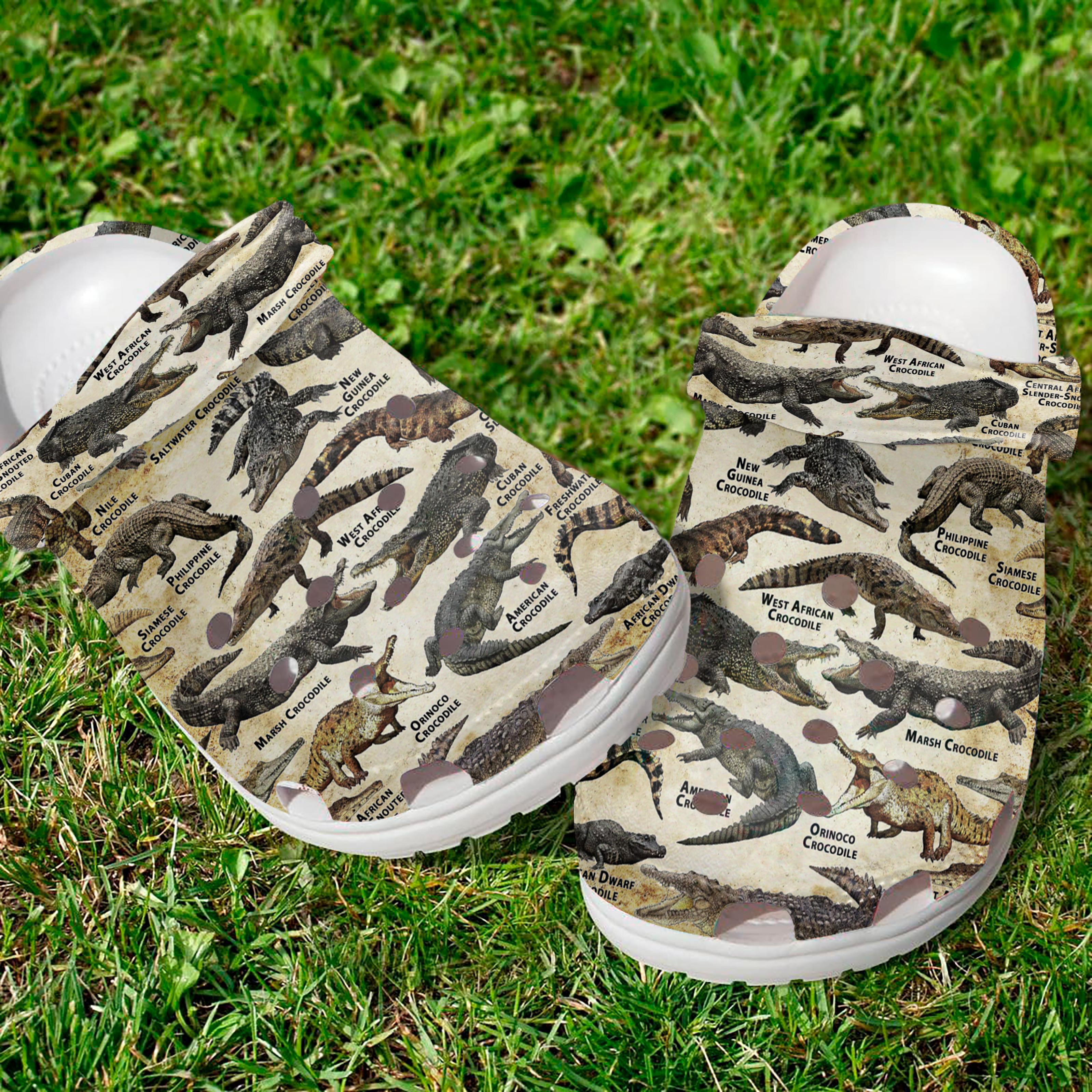 Crocodiles Of The World Crocs Crocband Clogs Shoes Comfortable For Men Women and Kids