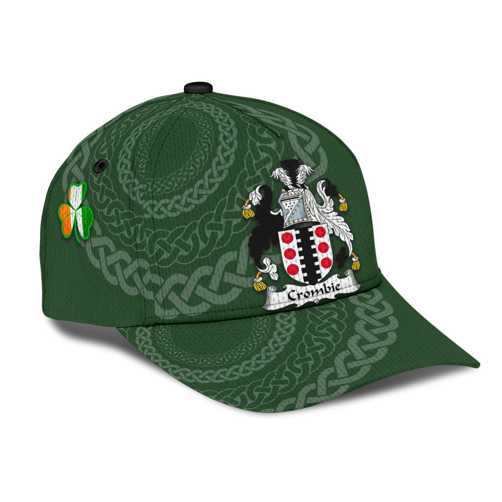 Crombie Coat Of Arms - Irish Family Crest St Patrick's Day Hat Classic Cap Trucker Hats Custom Hats Gifts For Men & Women