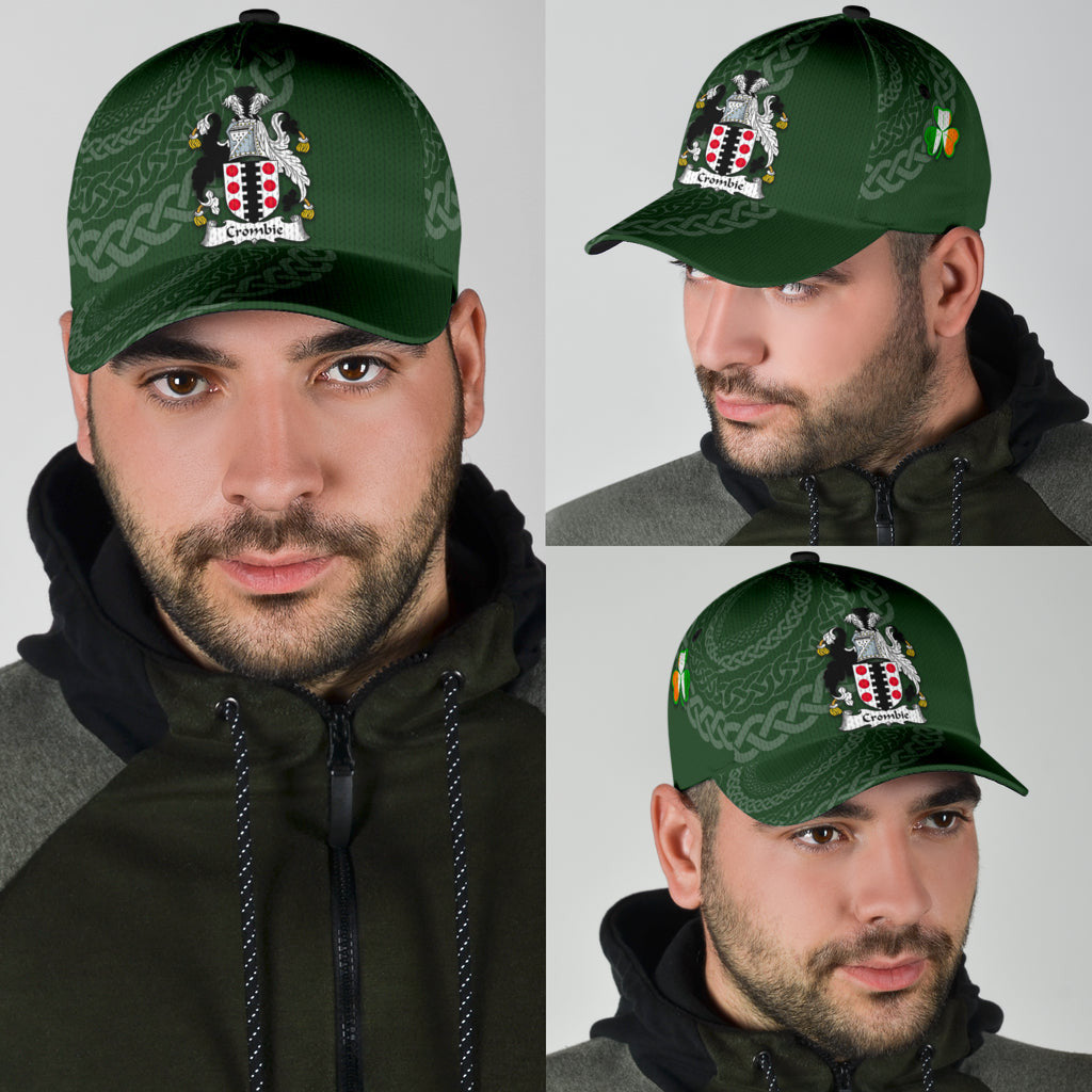 Crombie Coat Of Arms - Irish Family Crest St Patrick's Day Hat Classic Cap Trucker Hats Custom Hats Gifts For Men & Women