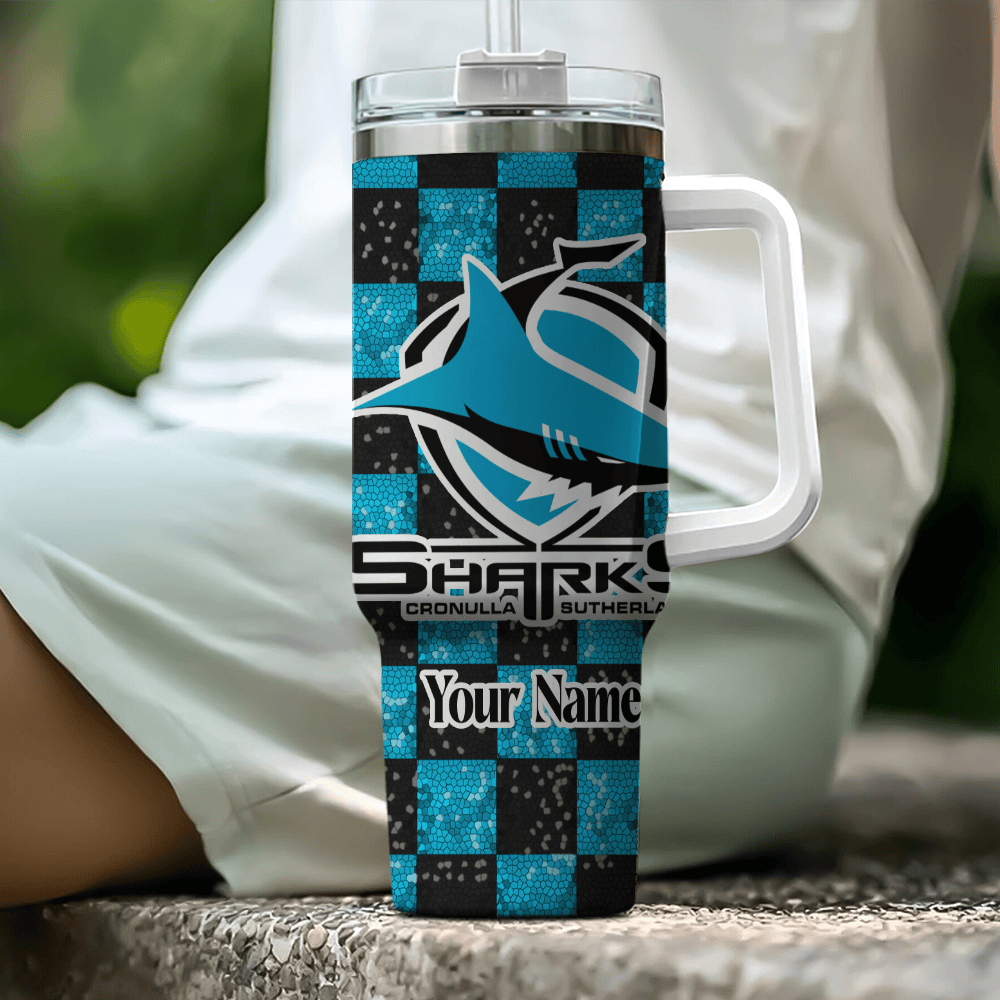 Cronulla-Sutherland Sharks NRL Custom Stanley Cup 40 oz 30 oz Tumbler With HandleTVC230111