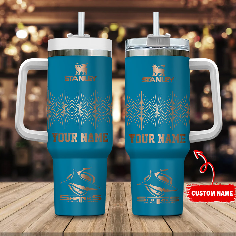 Cronulla-Sutherland Sharks NRL Custom Stanley Cup 40 oz 30 oz Tumbler With HandleTVC2301179