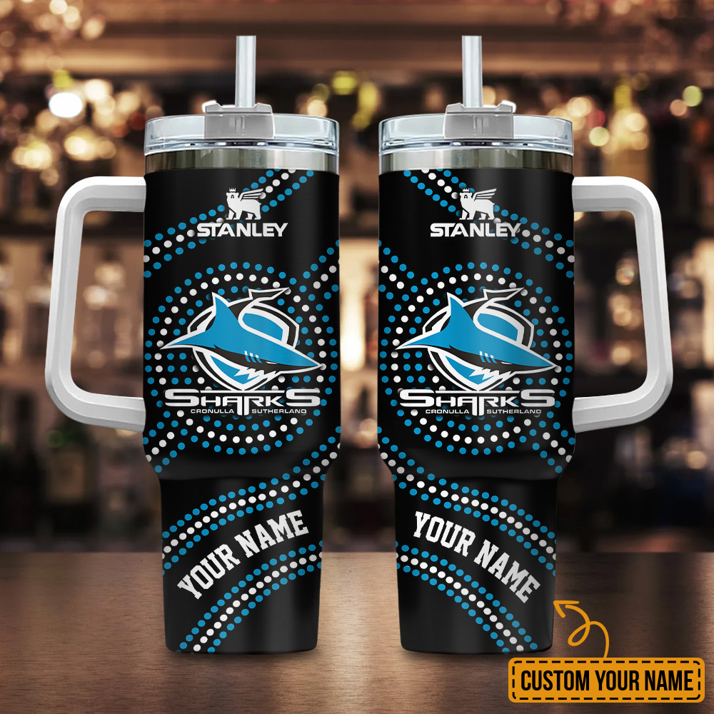 Cronulla-Sutherland Sharks NRL Custom Stanley Cup 40 oz 30 oz Tumbler With HandleTVC2301180