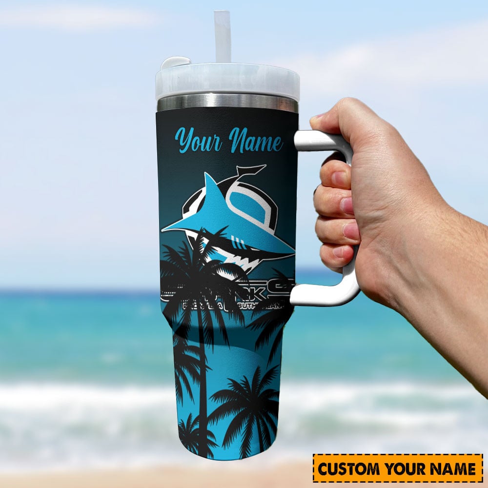 Cronulla-Sutherland Sharks NRL Custom Stanley Cup 40 oz 30 oz Tumbler With HandleTVC2301194 - Image 3