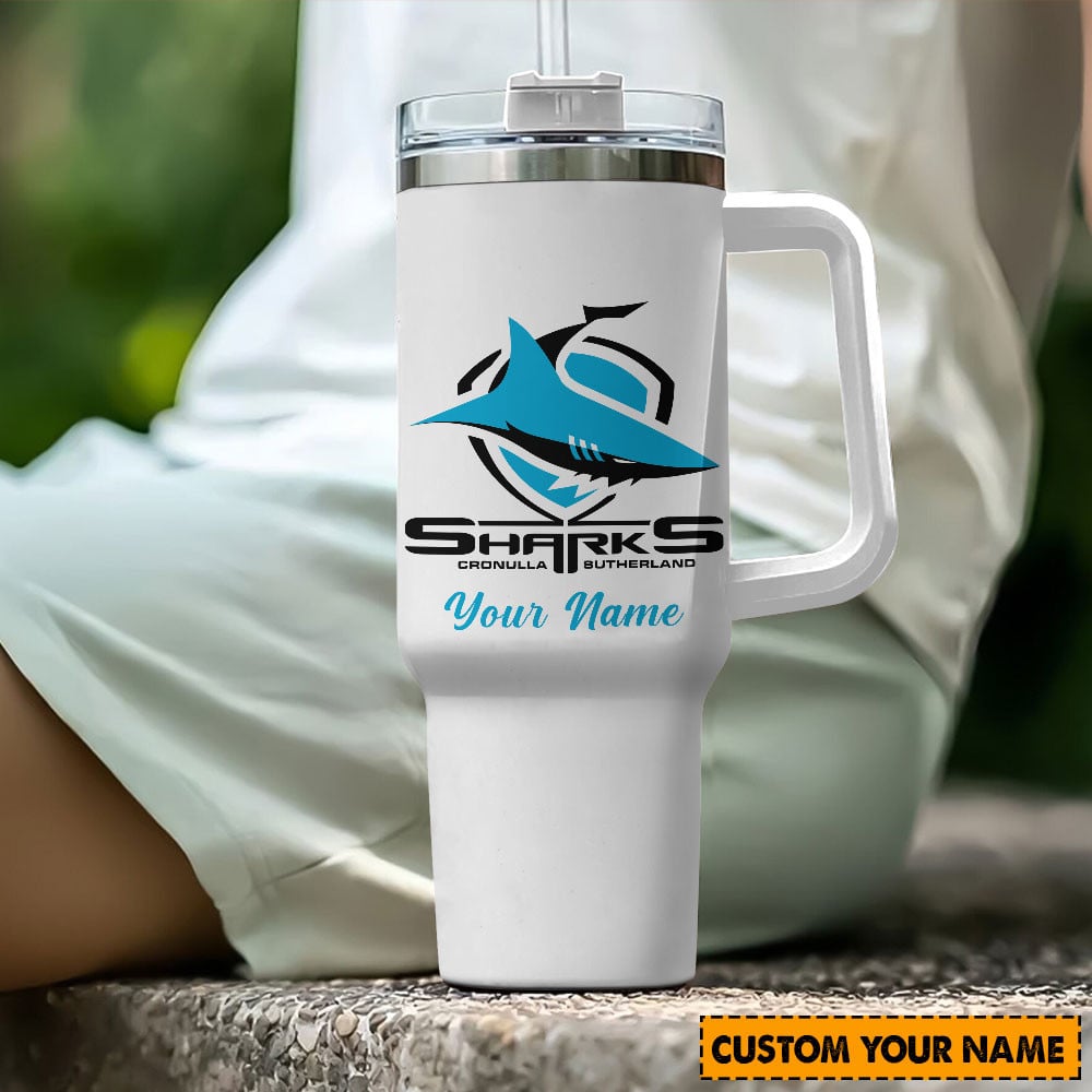 Cronulla-Sutherland Sharks NRL Custom Stanley Cup 40 oz 30 oz Tumbler With HandleTVC2301195