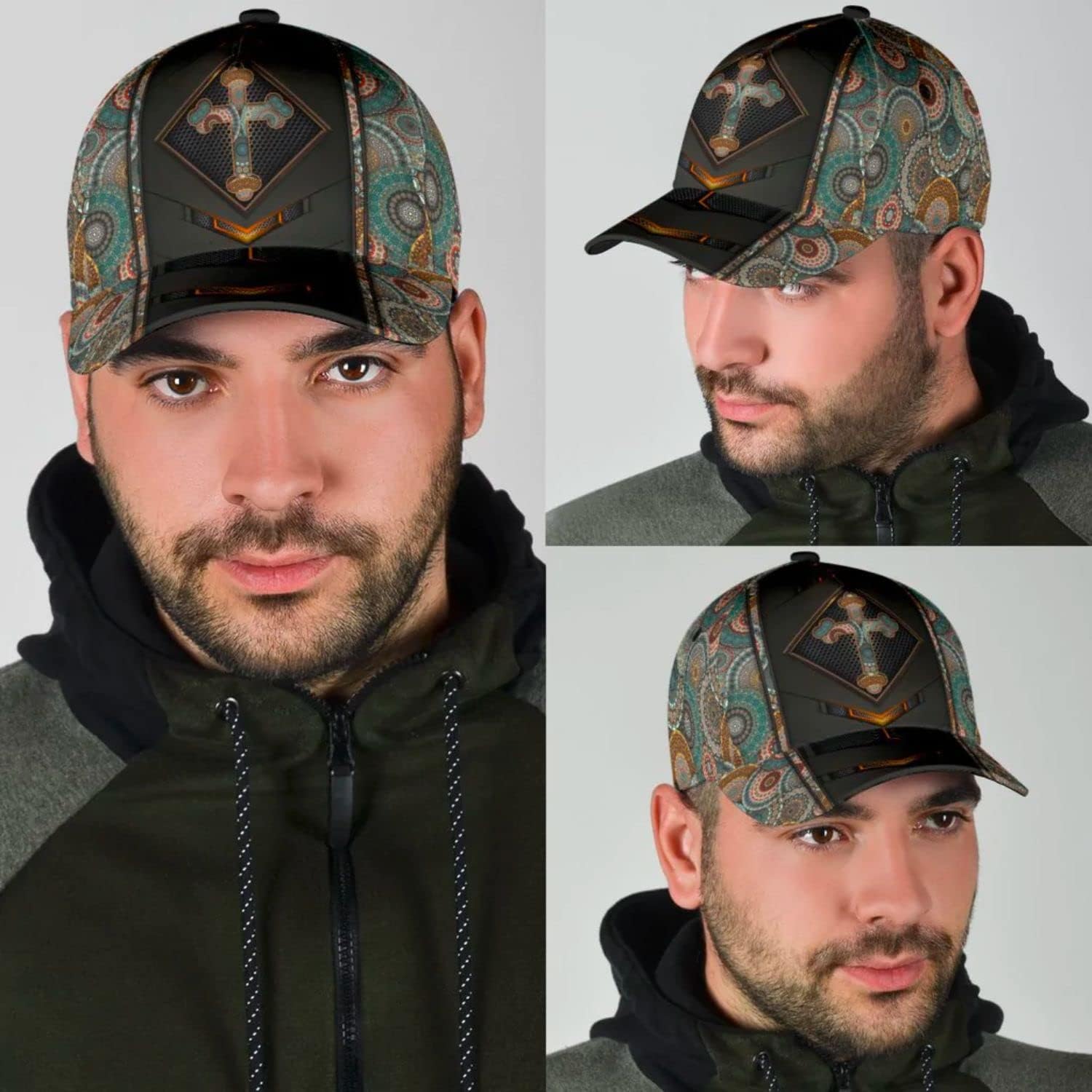 Cross Baseball Cap - Christian Hats for Men and Women Trucker Hats Custom Hats Gifts For Men & Women