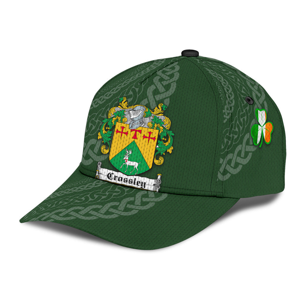 Crossley Coat Of Arms - Irish Family Crest St Patrick's Day Hat Classic Cap Trucker Hats Custom Hats Gifts For Men & Women