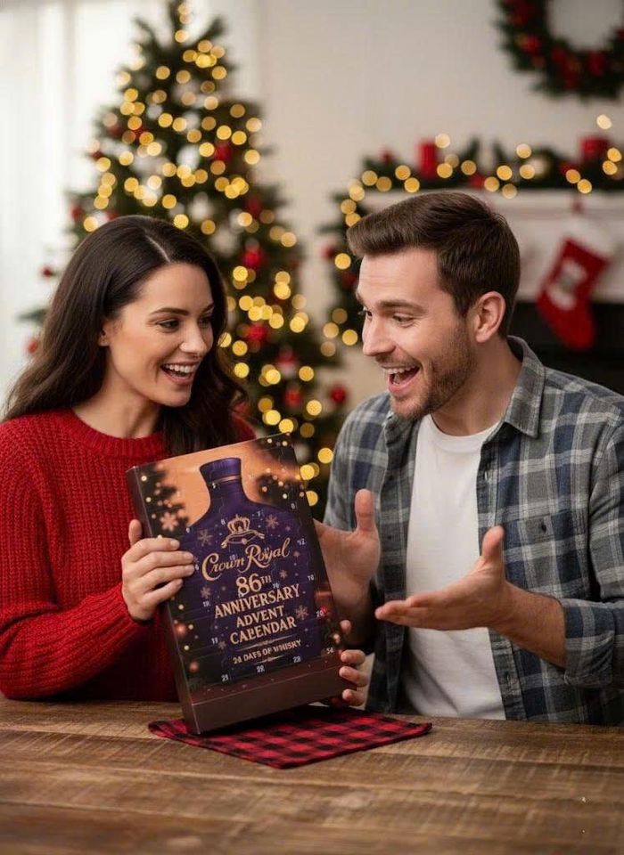 Crown Royal 86th Anniversary Advent Calendar 2025, Acrylic Whisky Advent Calendar, 24 Days of Spirits