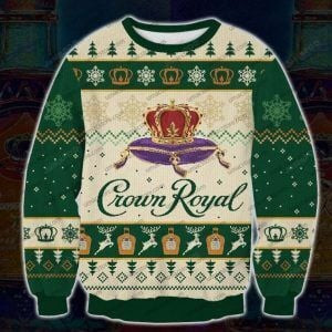 Crown Royal Apple Ugly Christmas Sweater Adult 3D Funny Matching for family