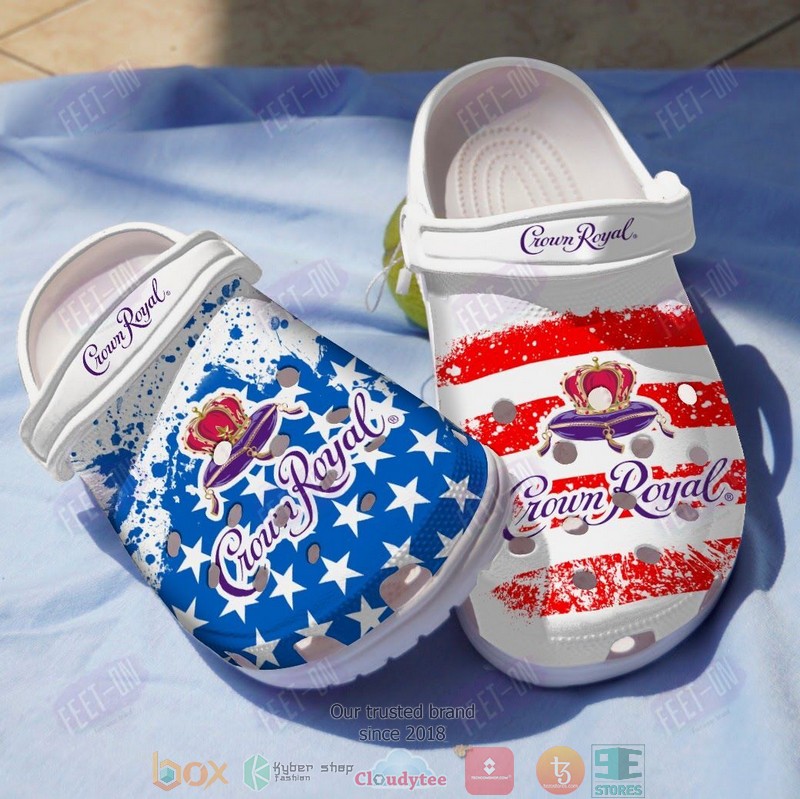 Crown Royal Crocs Crocband Clogs Shoes Comfortable For Men Women and Kids