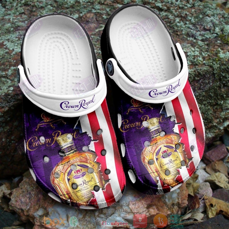 Crown Royal Crocs Crocband Clogs Shoes Comfortable For Men Women and Kids