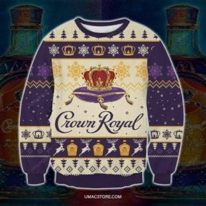 Crown Royal Ugly Christmas Sweater Adult 3D Funny Matching for family