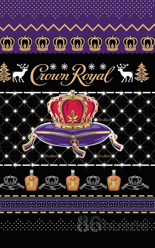 Crown Royal Wine Ugly Christmas Sweater Adult 3D Funny Matching for family - Image 2