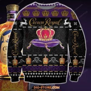 Crown Royal Wine Ugly Christmas Sweater Adult 3D Funny Matching for family