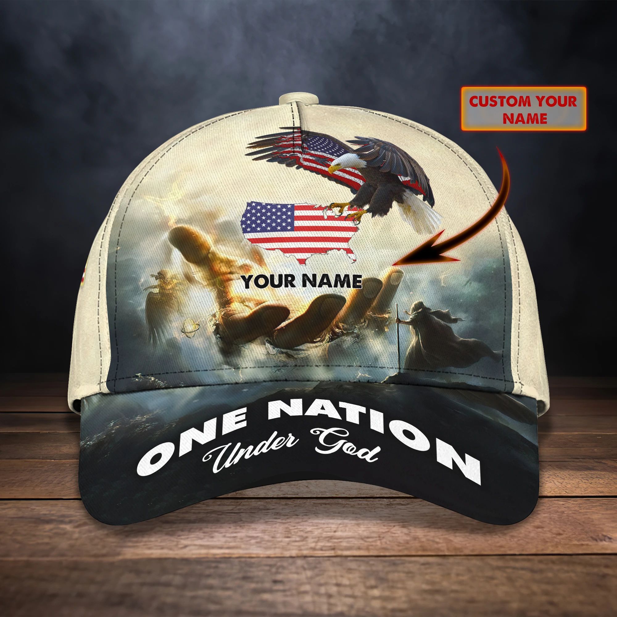 CT-NBTT-America-Eagle-TP99-Cap01-Hkm Trucker Hats Custom Hats Gifts For Men & Women