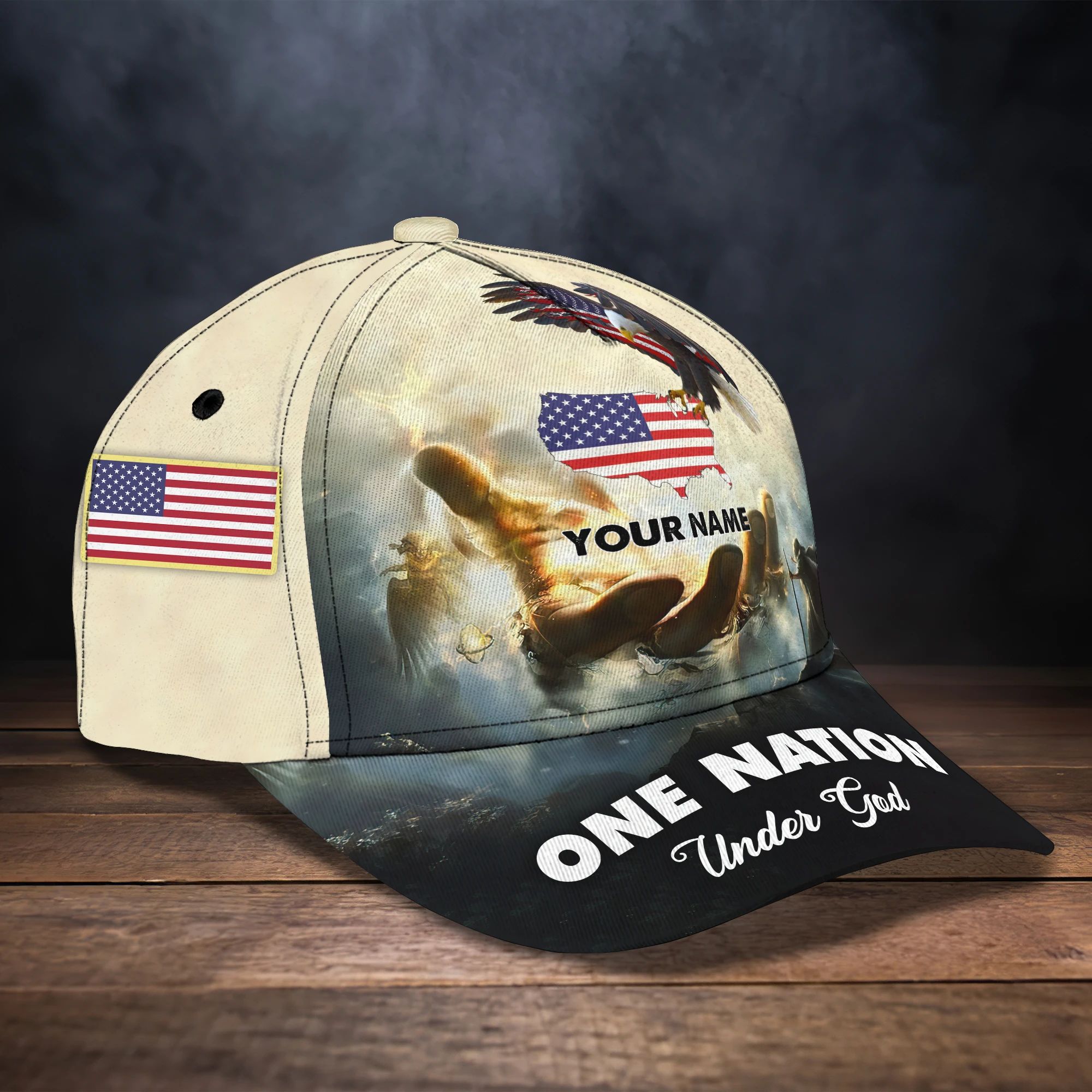 CT-NBTT-America-Eagle-TP99-Cap01-Hkm Trucker Hats Custom Hats Gifts For Men & Women