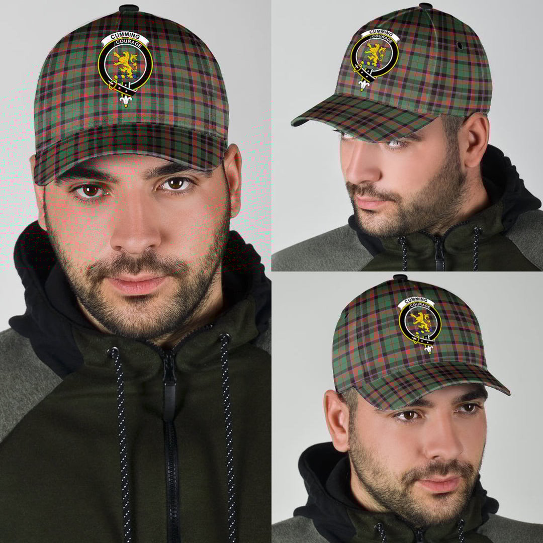 Cumming Hunting Ancient Tartan Baseball Cap, Tartan Plaid Cap with Family Crest K23 Trucker Hats Custom Hats Gifts For Men & Women