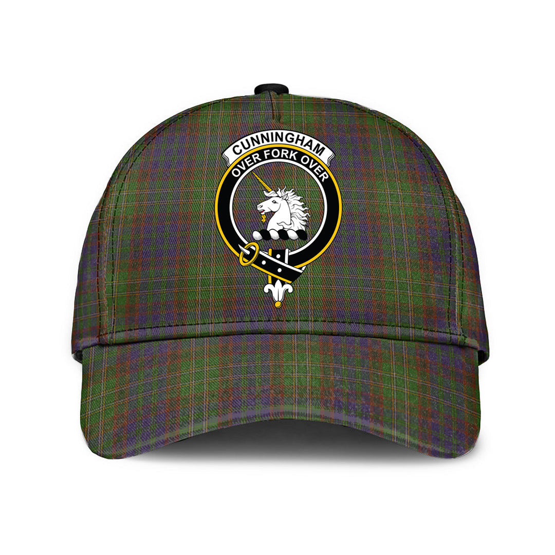 Cunningham Hunting Modern Tartan Baseball Cap, Tartan Plaid Cap with Family Crest K23 Trucker Hats Custom Hats Gifts For Men & Women