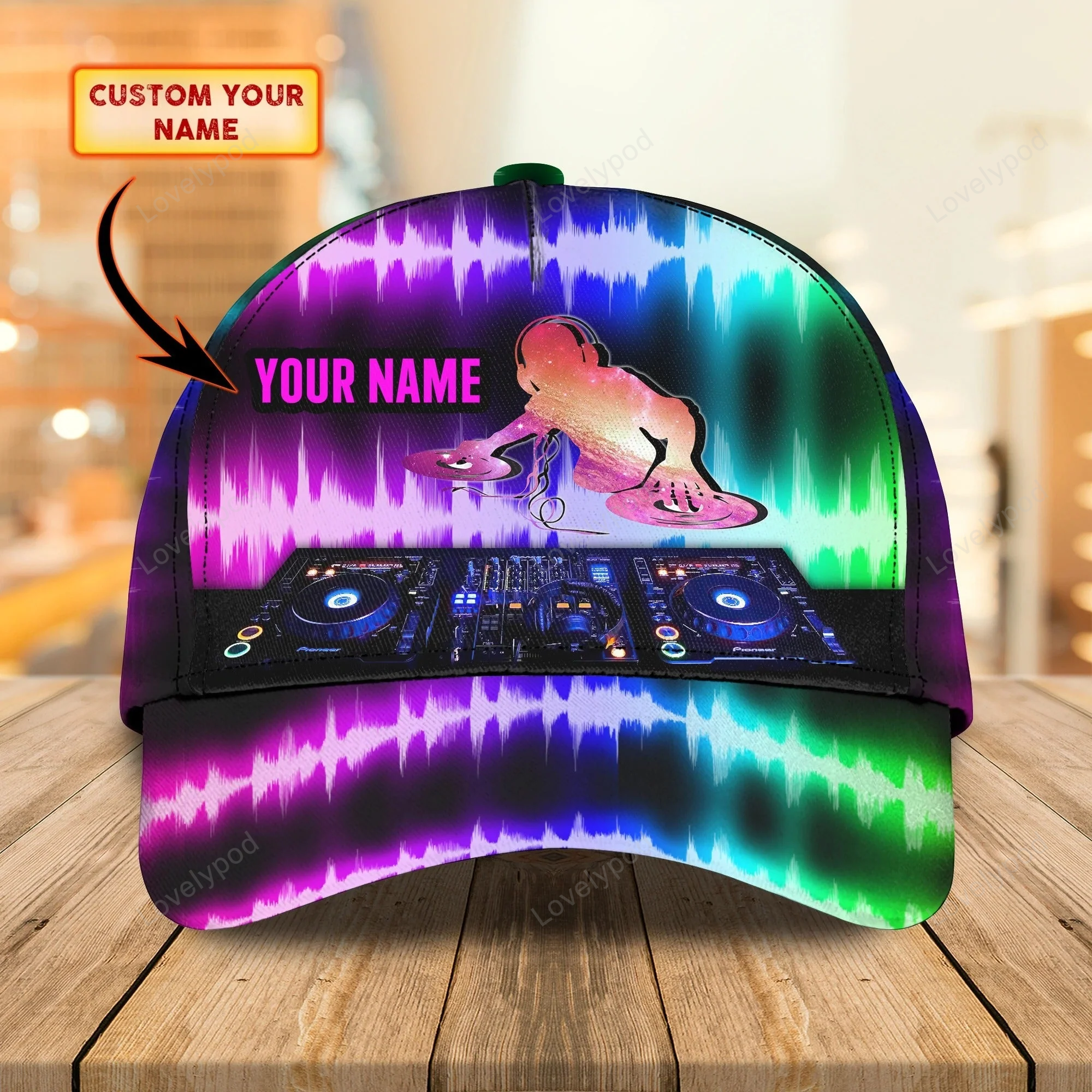 Custom 3D Full Print Cap Hat For Dj, Woman Dj Cap, Men's Deezay Hat, Baseball Dj Cap Hat Trucker Hats Custom Hats Gifts For Men & Women