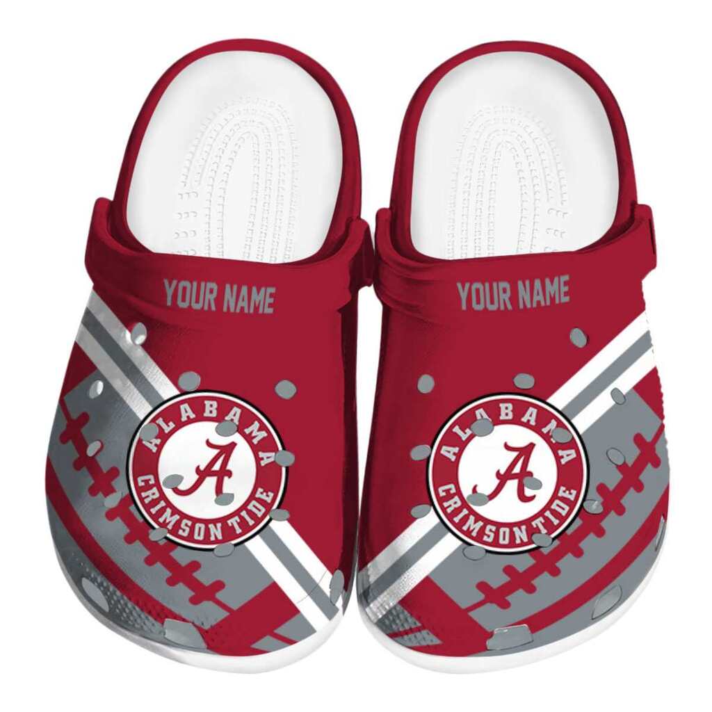 Custom Alabama Crimson Tide Football Motif ClogTVC1801974