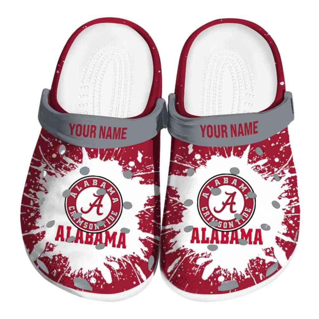 Custom Alabama Crimson Tide Splash Art ClogTVC1801974