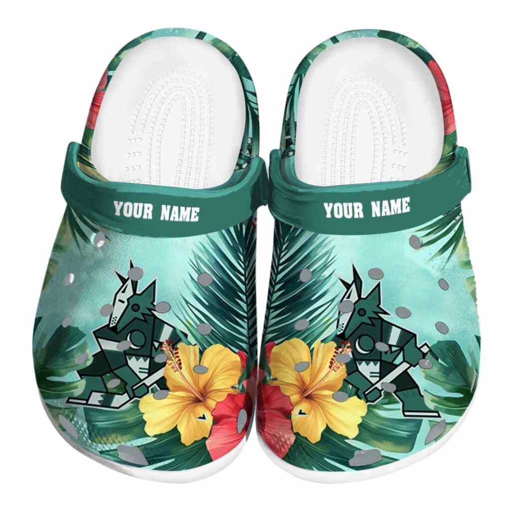 Custom Arizona Coyotes Tropical Vibes ClogTVC1801875