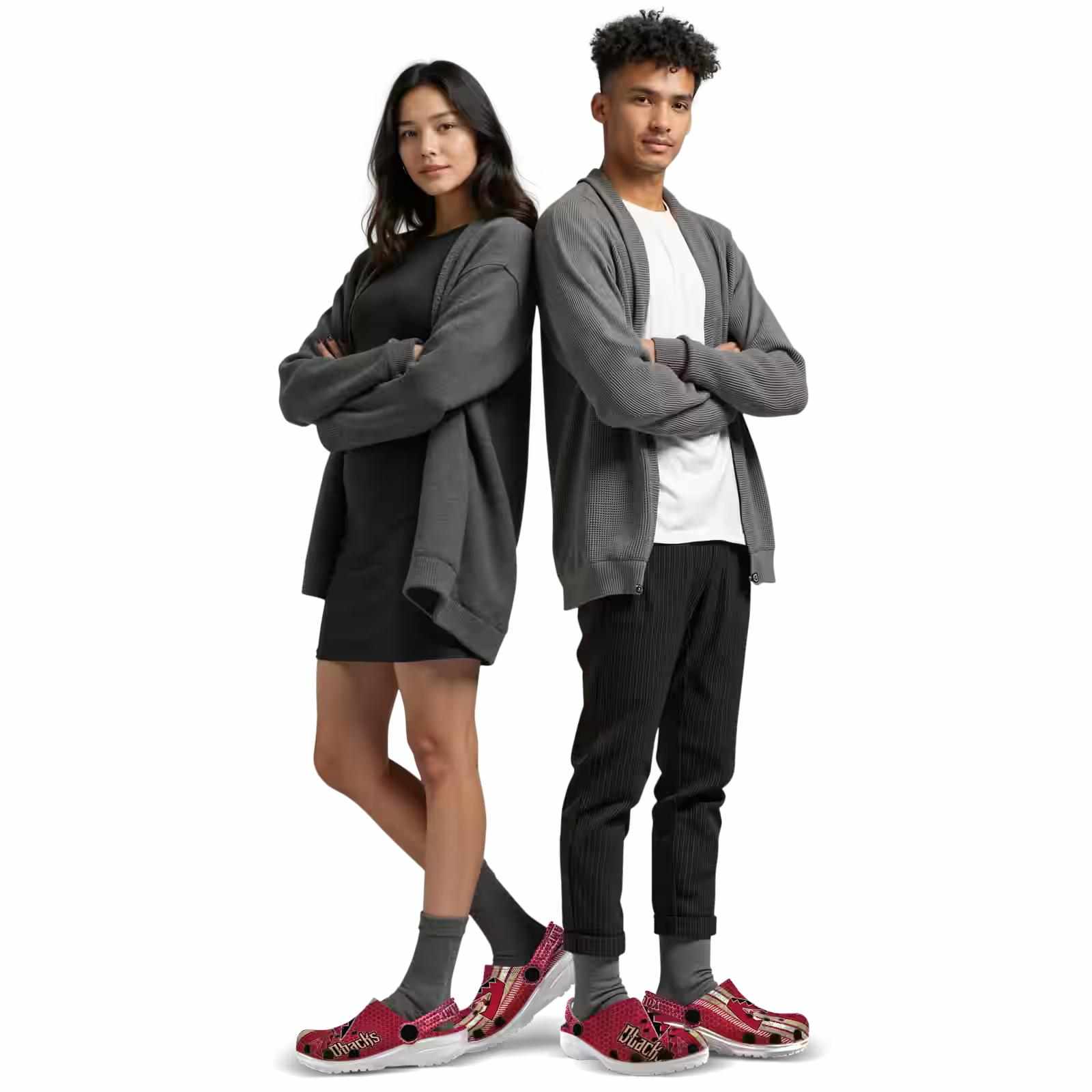 Custom Arizona Diamondbacks Contrasting Stripes ClogTVC1801182 - Image 7