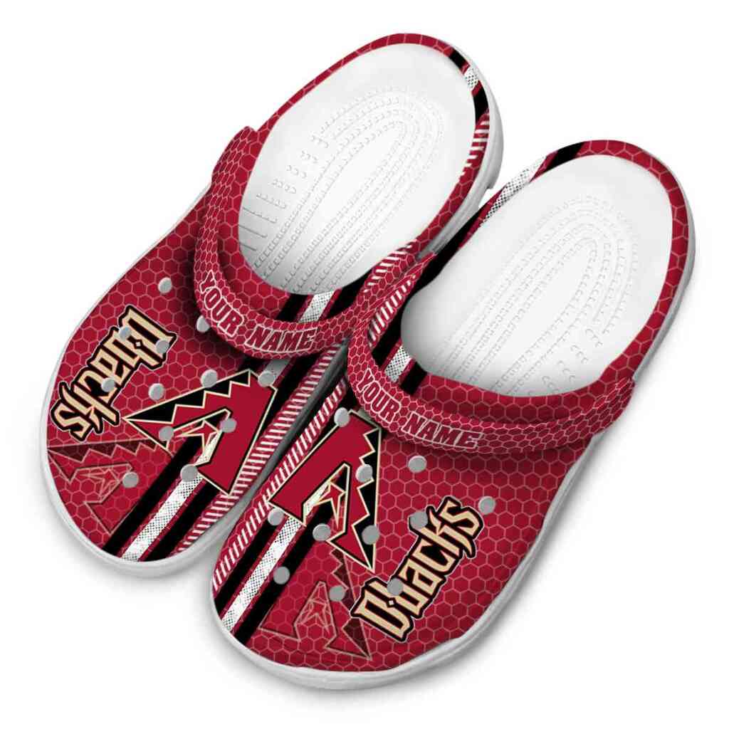 Custom Arizona Diamondbacks Contrasting Stripes ClogTVC1801182 - Image 4