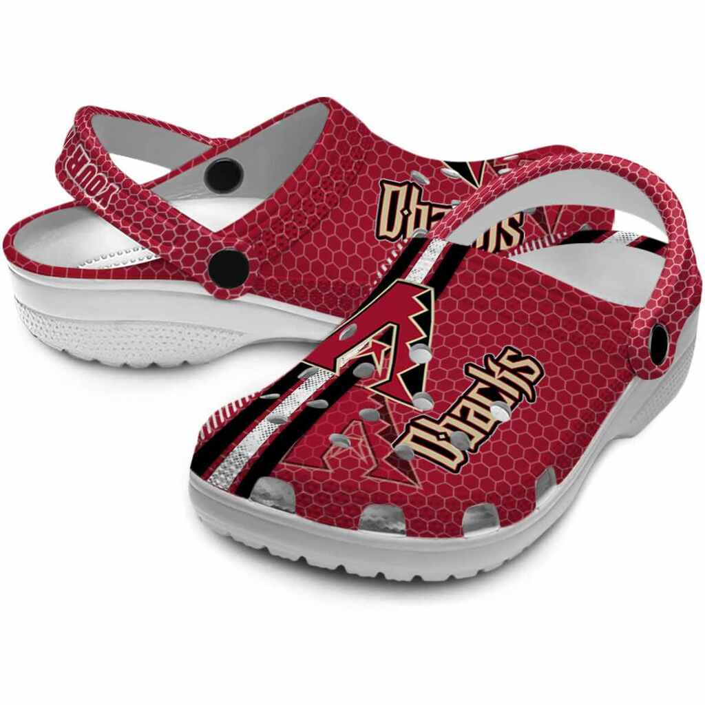 Custom Arizona Diamondbacks Contrasting Stripes ClogTVC1801182 - Image 3