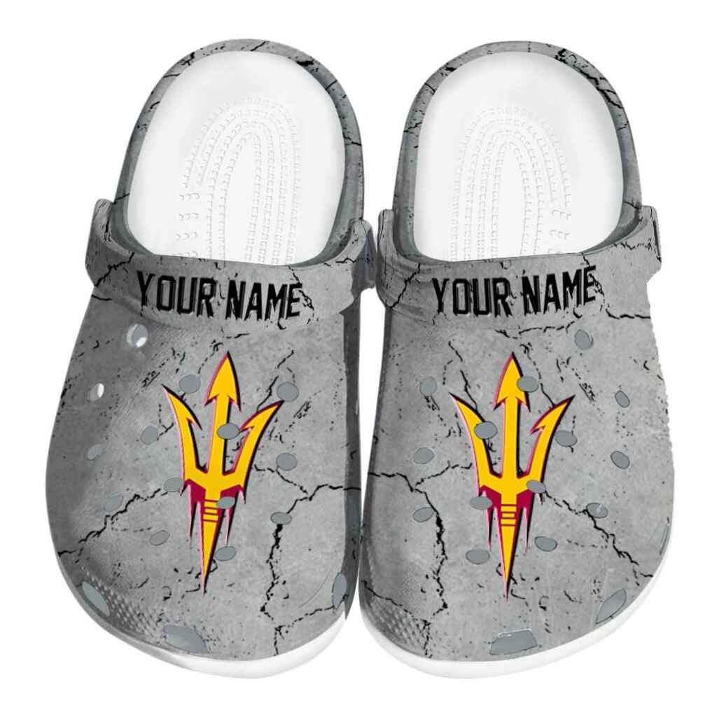 Custom Arizona State Sun Devils Cracked Texture ClogTVC1801976
