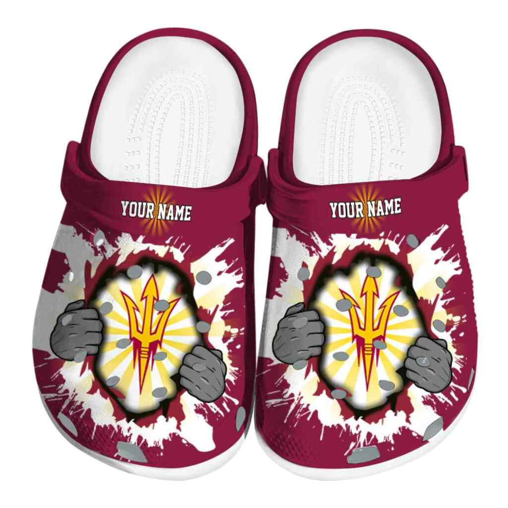 Custom Arizona State Sun Devils Gripping Hand ClogTVC1801978