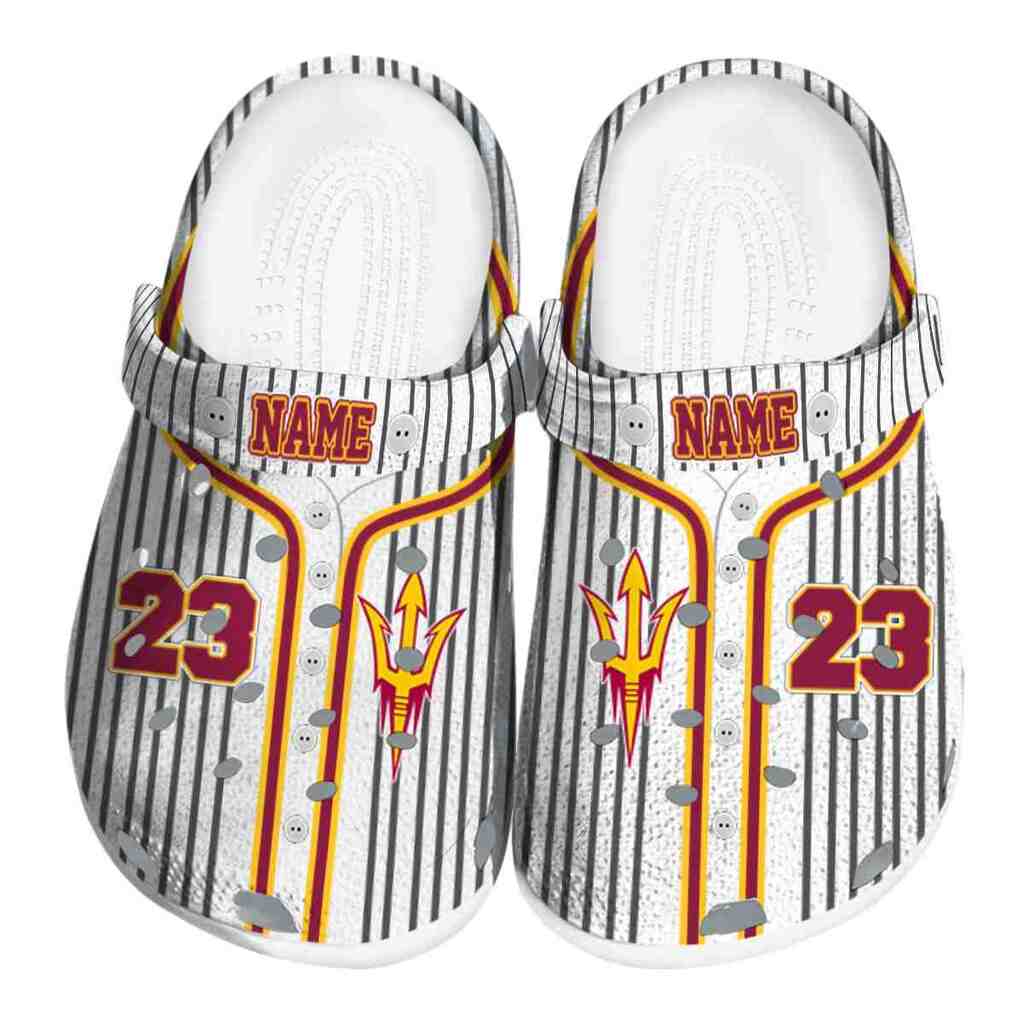 Custom Arizona State Sun Devils Pinstripe Pattern ClogTVC1801978