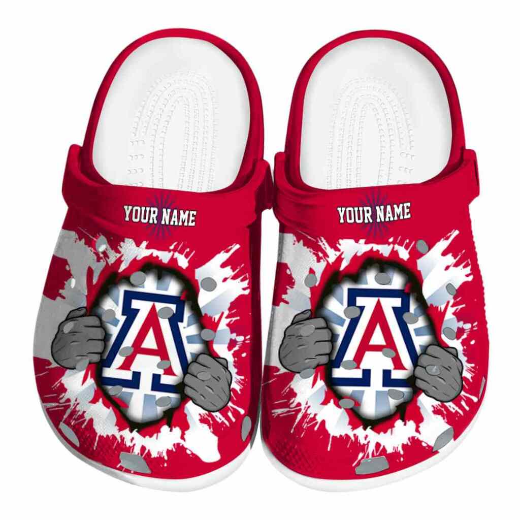 Custom Arizona Wildcats Gripping Hand ClogTVC1801979