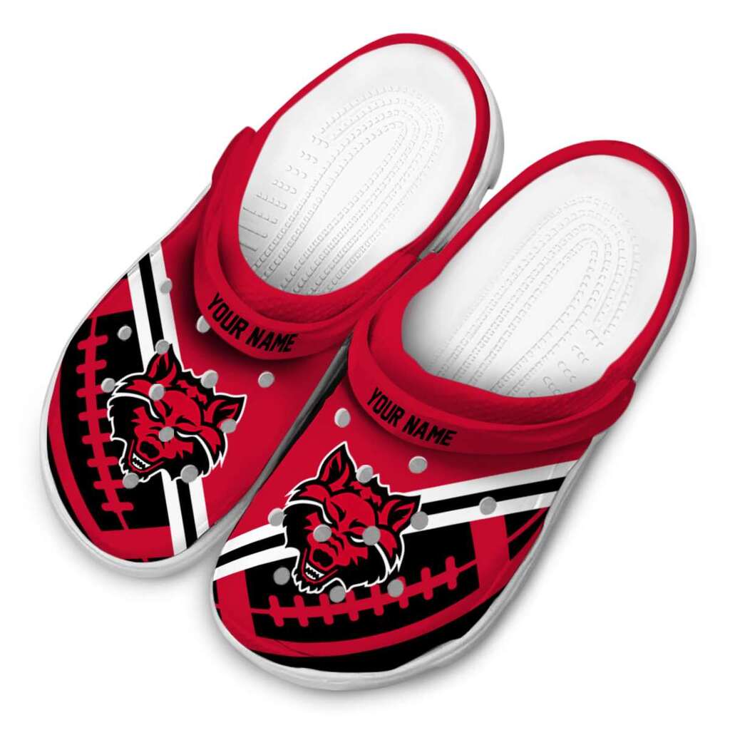 Custom Arkansas State Red Wolves Football Motif ClogTVC1801801 - Image 4