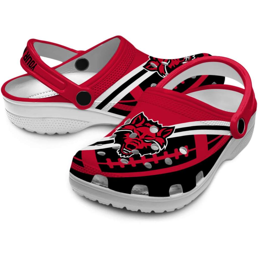 Custom Arkansas State Red Wolves Football Motif ClogTVC1801801 - Image 3