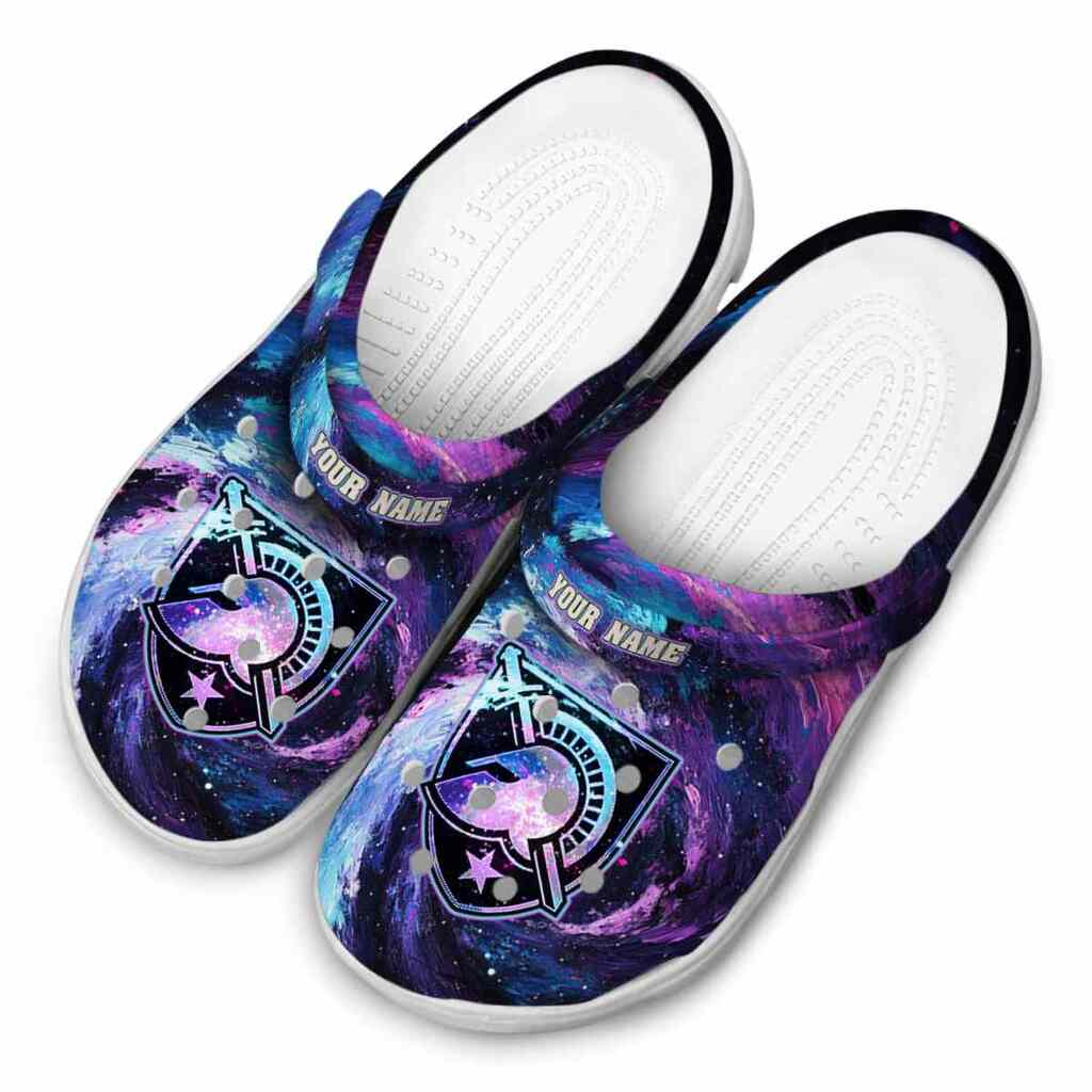 Custom Army Black Knights Galaxy Swirl ClogTVC1801756 - Image 4