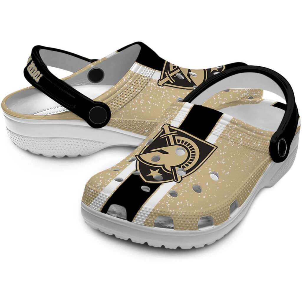 Custom Army Black Knights Vertical Stripes ClogTVC1801749 - Image 3